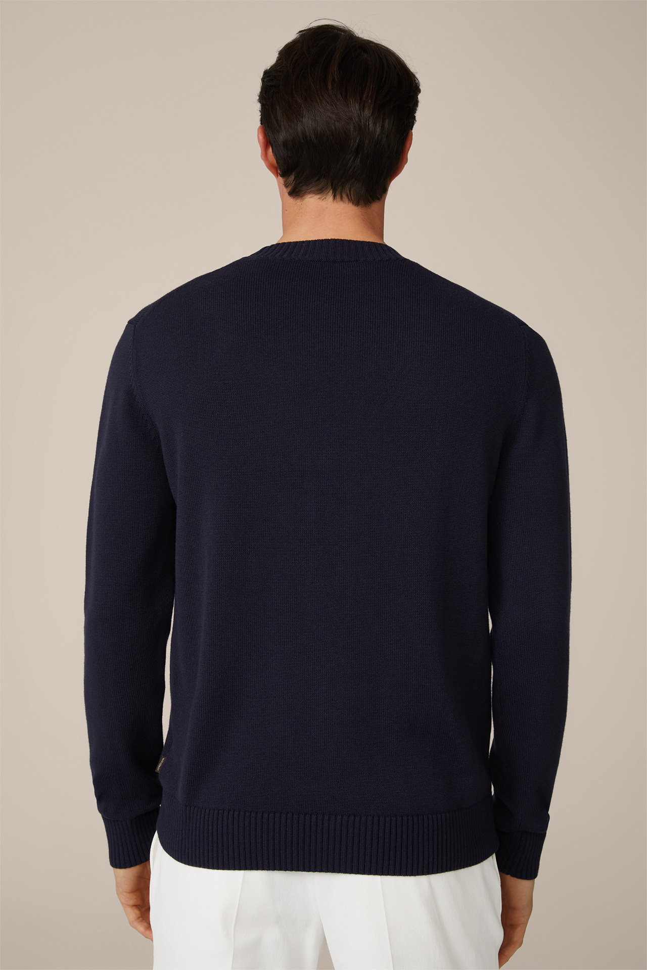 Nedo Knitted Sweater in Navy