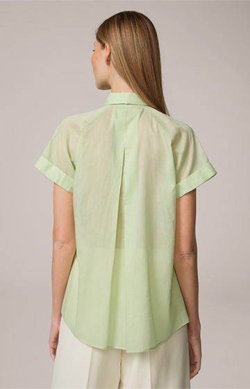Cotton Blouse in Light Green