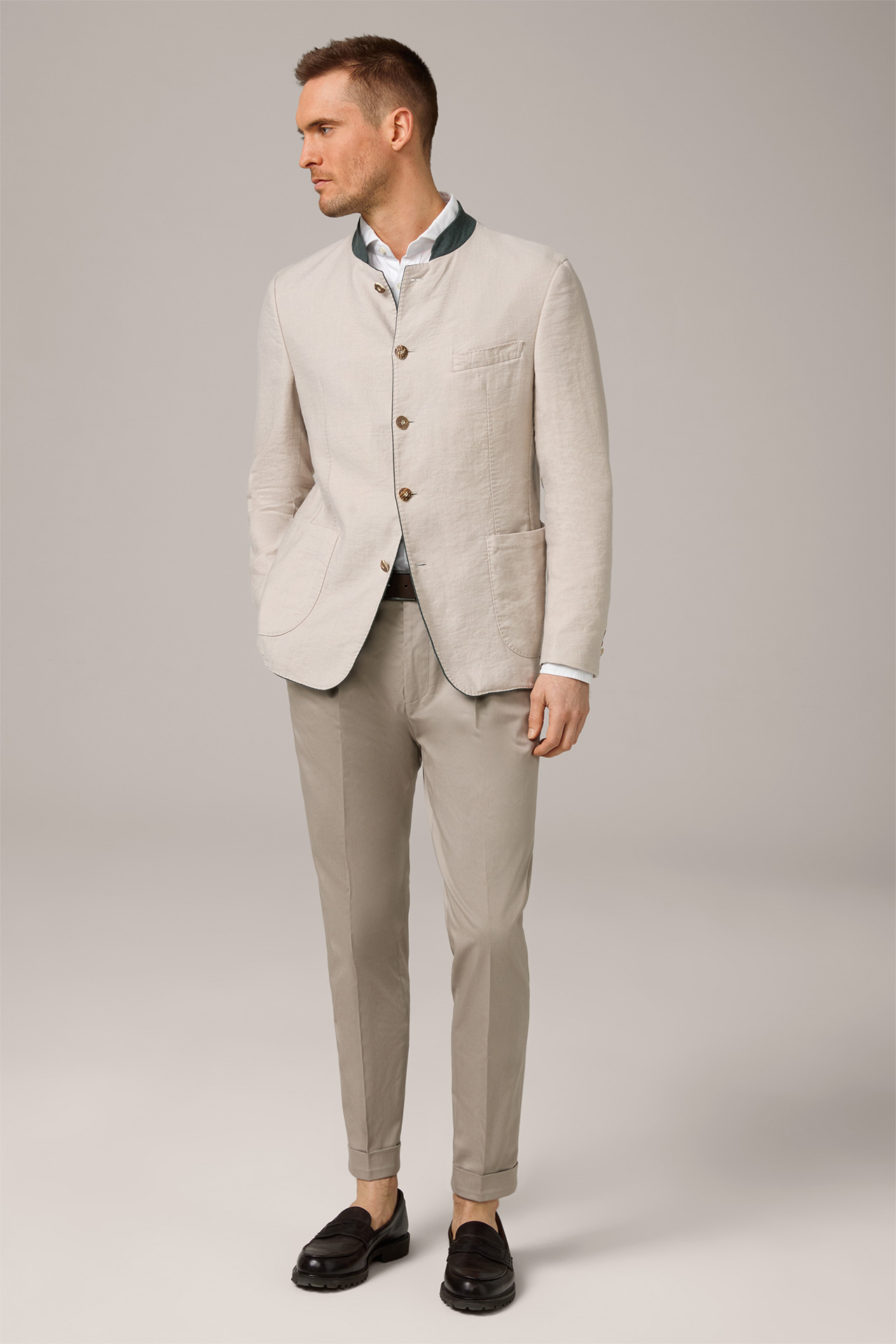 Giesing Traditional Jacket in Light Beige