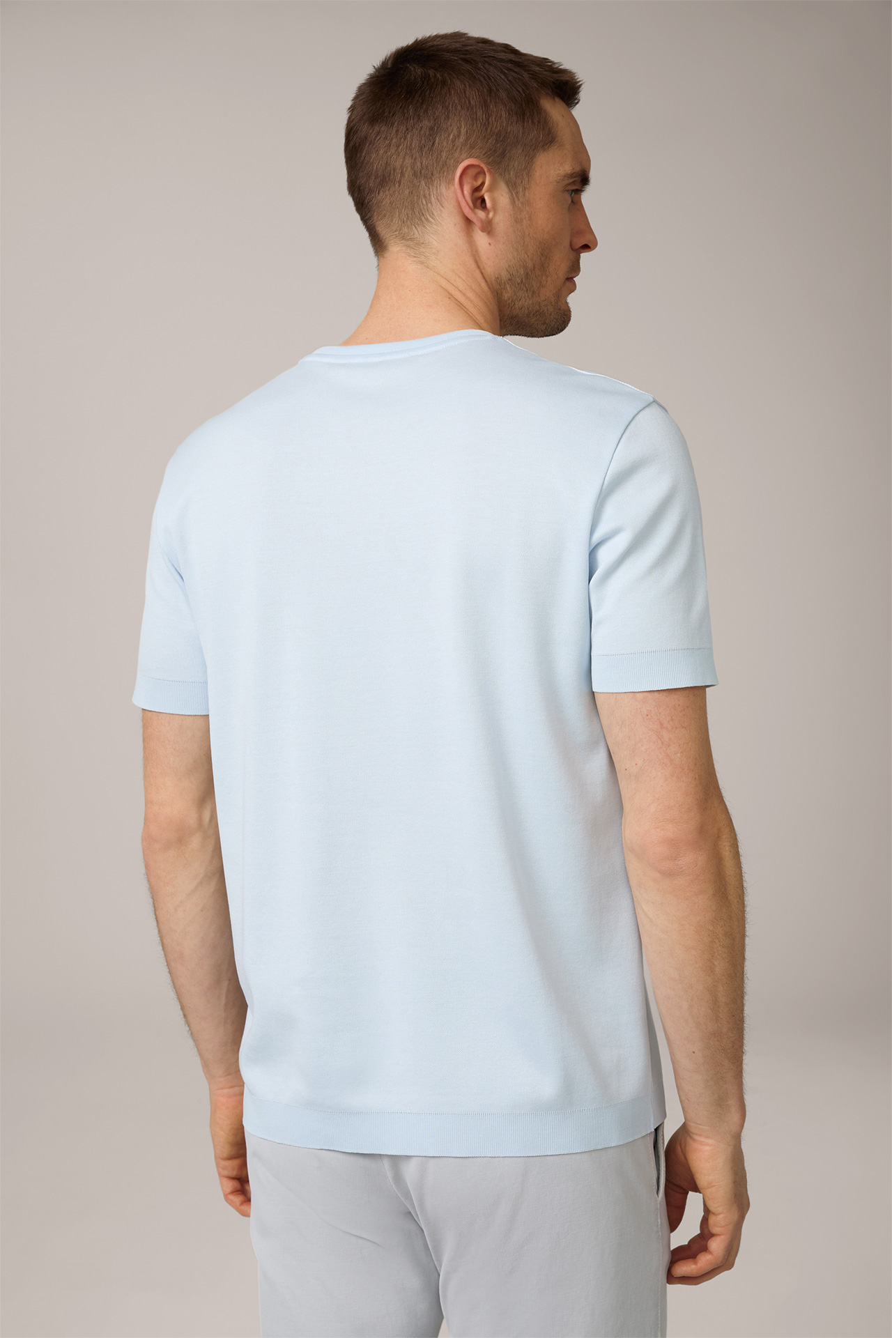 T-shirt en coton Floro, en bleu clair