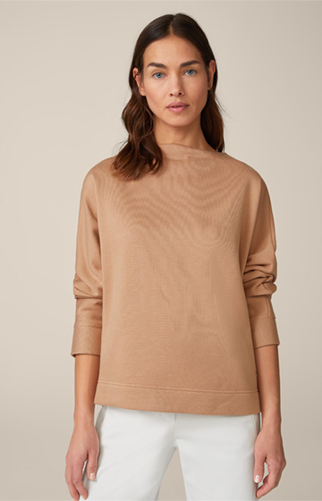 Sweatshirt Pullover in Camel
