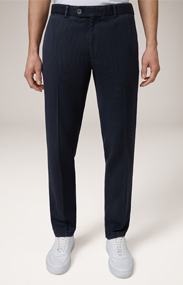 Pantalon modulable Santios en laine Frosted Wool, en bleu marine