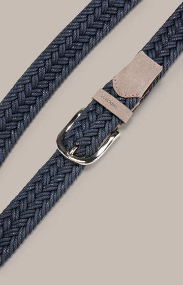 Braided Belt in Navy