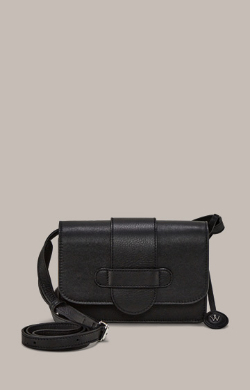 Crossbody-Bag aus Nappaleder in Schwarz
