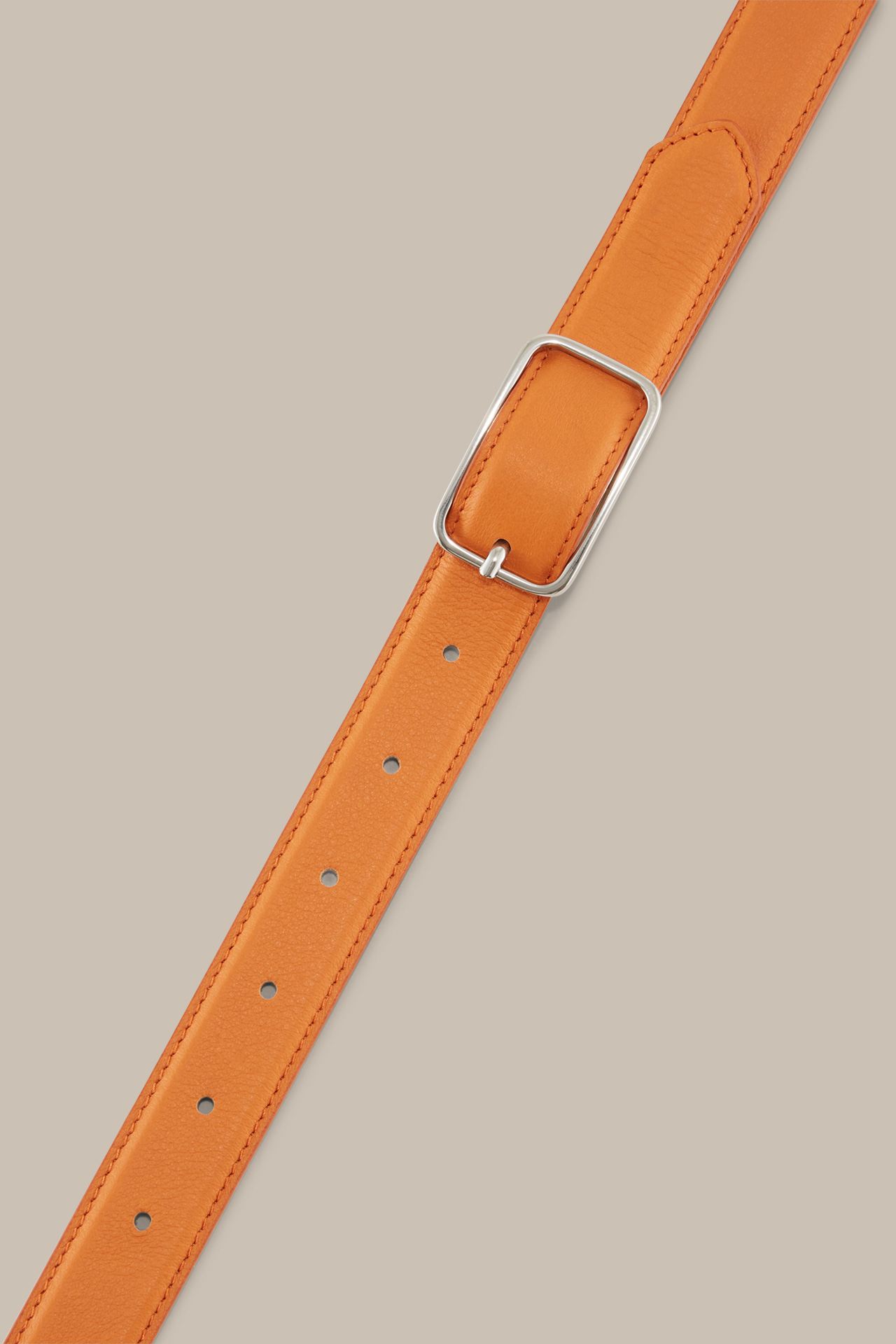 Nappa Leather Belt in Orange