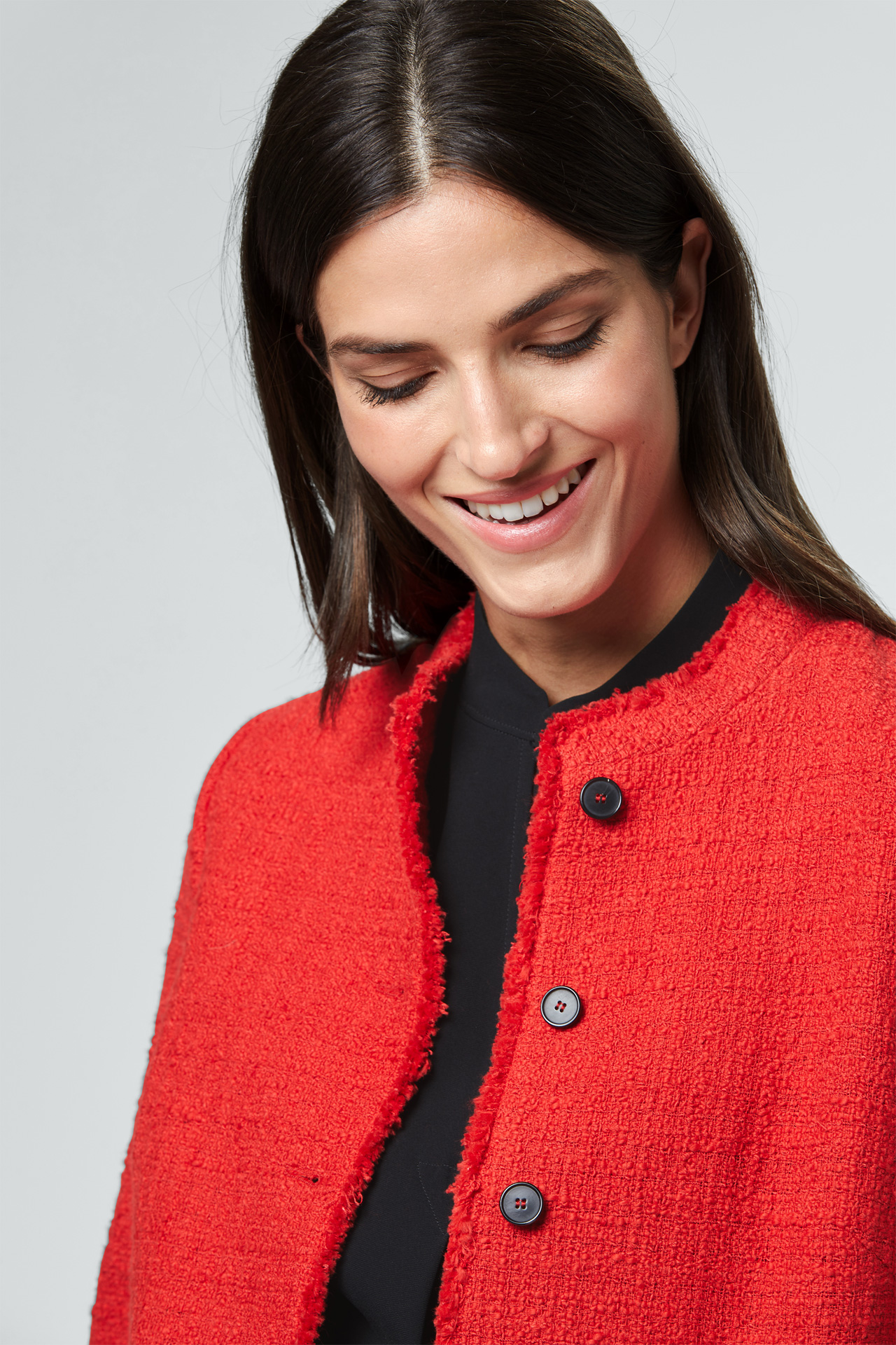 Bouclé Kurzblazer in Rot im windsor Online Shop