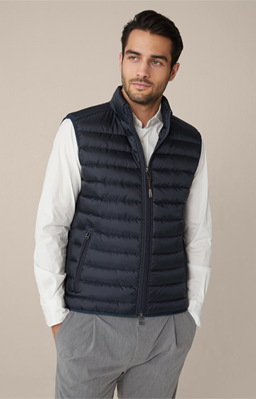 Sotto Down Quilted Vest in Navy