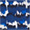 navy/blue/ecru patterned