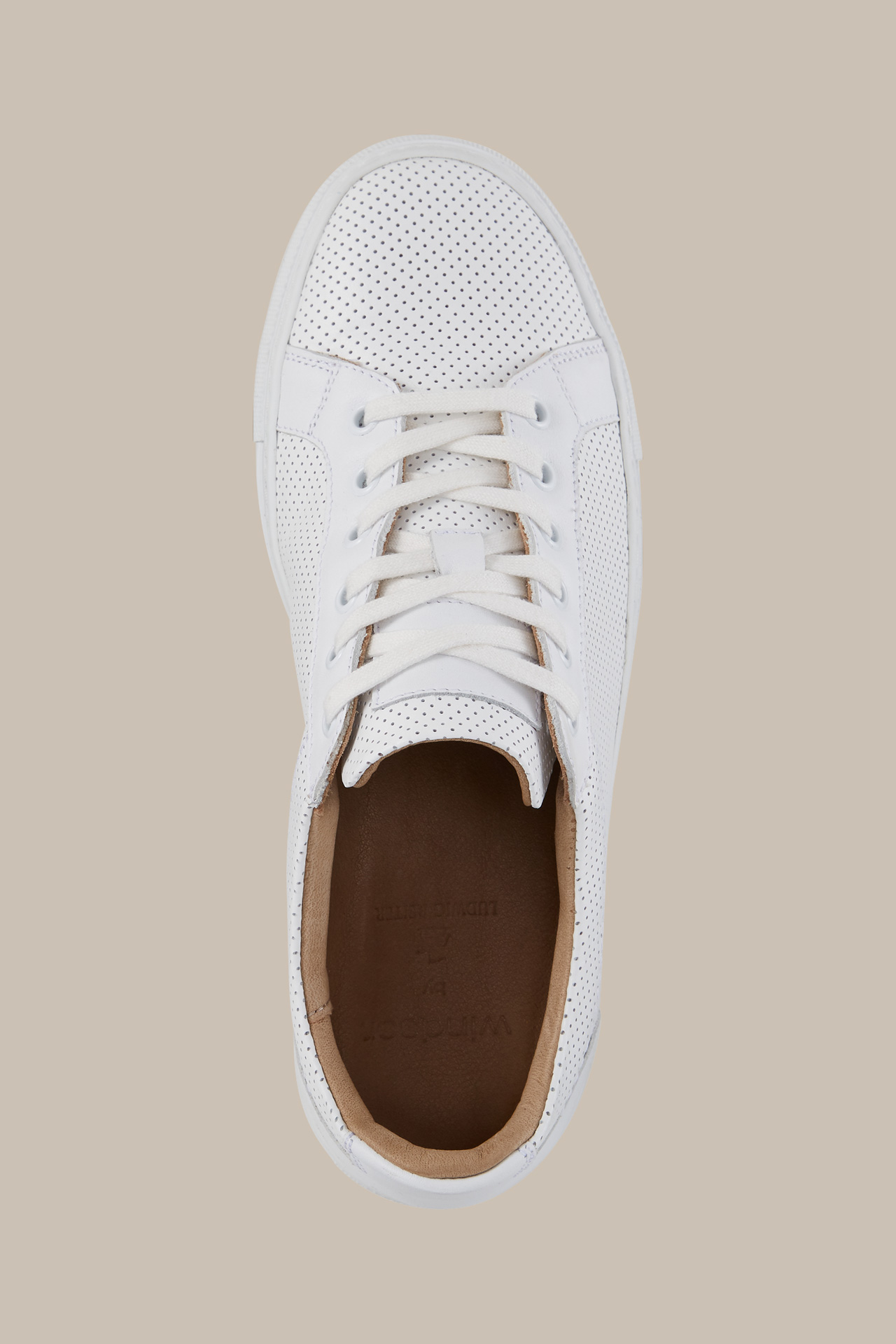 Flat Tennis Trainers by Ludwig Reiter in White, Unisex