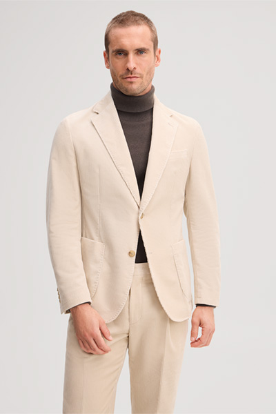Mène à la page produit « Veste en velours côtelé beige »