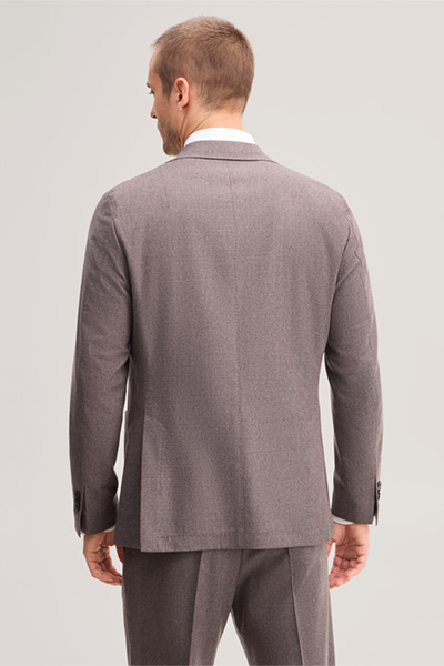 Leads to product detail page "Brown wool-blend modular suit jacket"