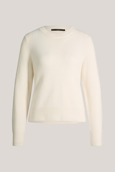 Leads to product detail page "Ecru cashmere jumper"