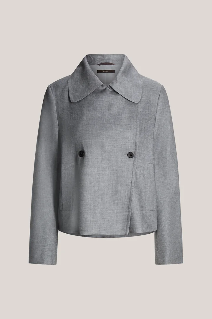 windsor. präsentiert das Produkt Flanell-Caban-Jacke in Hellgrau aus der Kategorie Jacken & Mäntel als Freisteller