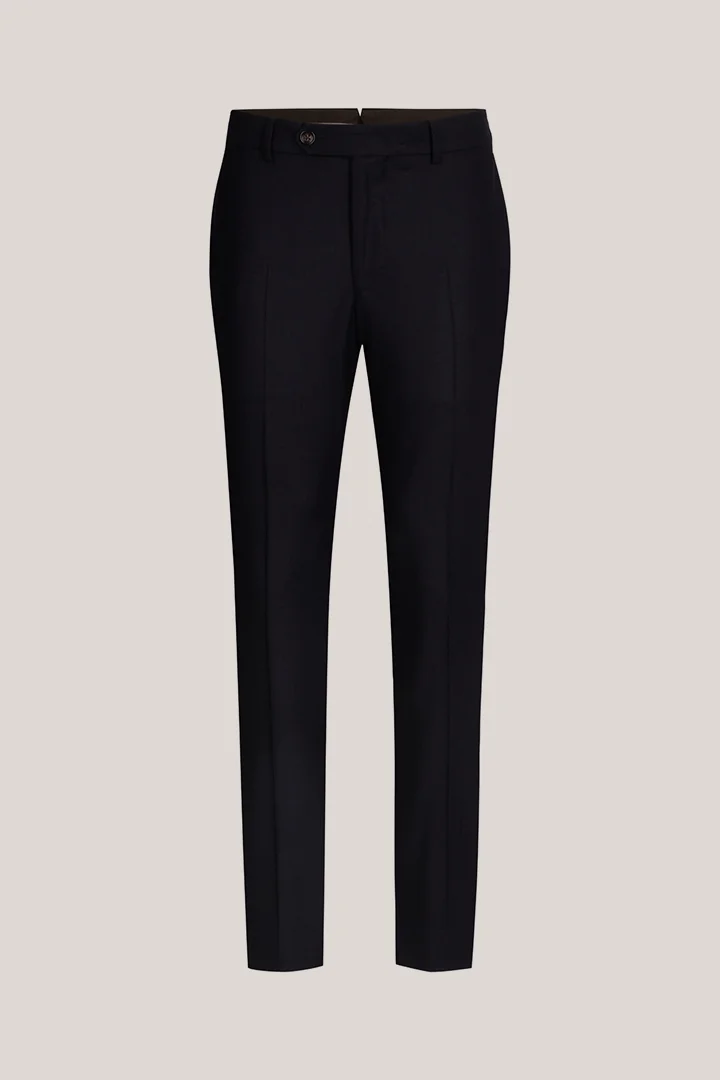 Wollmix-Baukasten-Hose in Navy