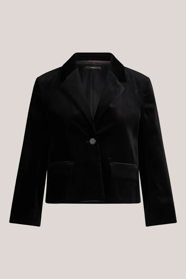 windsor. présente le produit Blazer en velours noir de la catégorie Blazers et gilets en visuel détouré