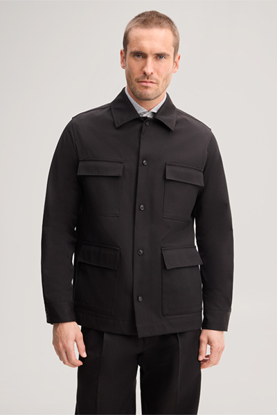 Führt zu Produktdetailseite „Schurwollmix-Baukasten-Shirtjacket in Braun"