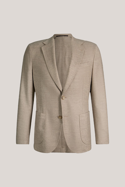 Veste modulable en laine mélangée et cachemire, couleur beige