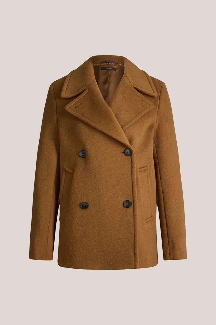 windsor. präsentiert das Produkt Brushed-Wolle-Caban-Jacke in Caramel aus der Kategorie Jacken & Mäntel als Freisteller