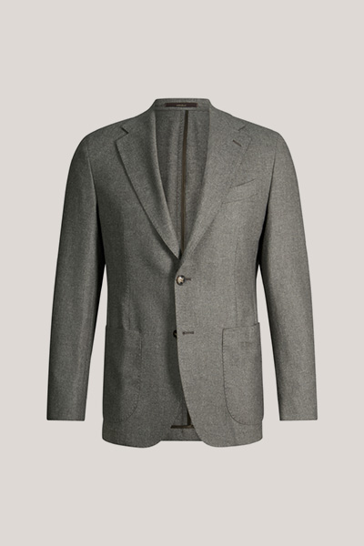 Leads to product detail page "Wool-blend suit jacket with cashmere in olive"