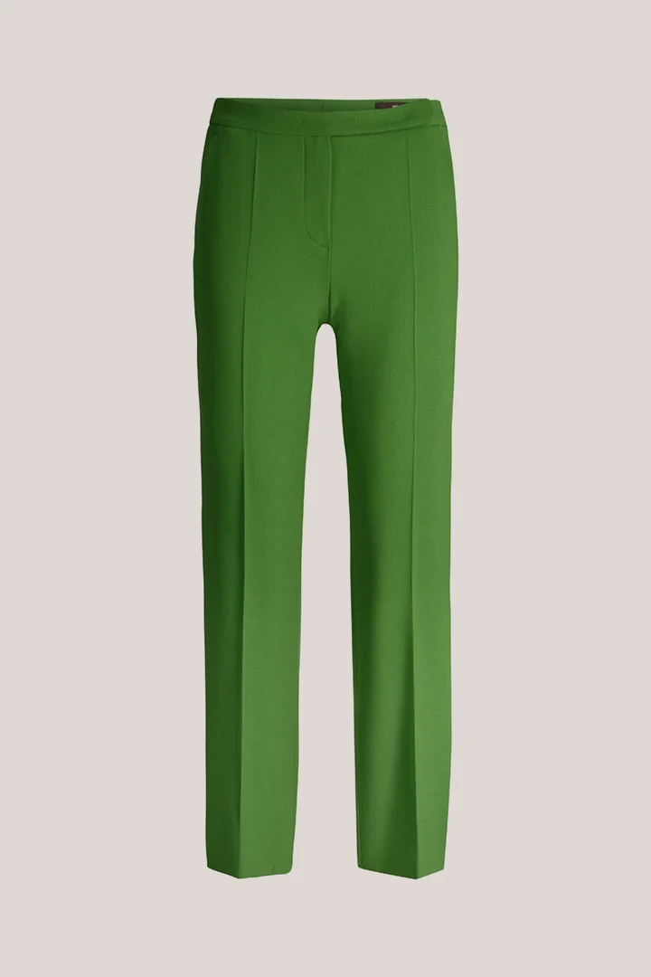 windsor. präsentiert das Produkt Wollcrepe-Straight Cut-Hose in Grün aus der Kategorie Hosen & Jeans als Freisteller