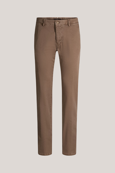 Baumwoll-Chino in Taupe