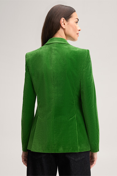 Mène à la page produit « Blazer en velours côtelé vert »