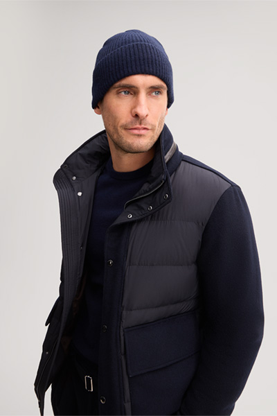 Führt zu Produktdetailseite „Cashmere-Mütze Can in Navy"