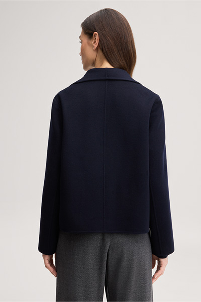 Leads to product detail page "Double-faced Blazer Jacket in Navy"