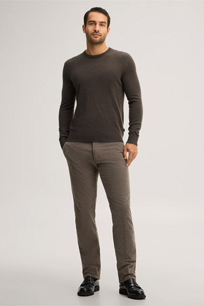Führt zu Produktdetailseite „Cashmere-Rundhals-Pullover in Oliv"