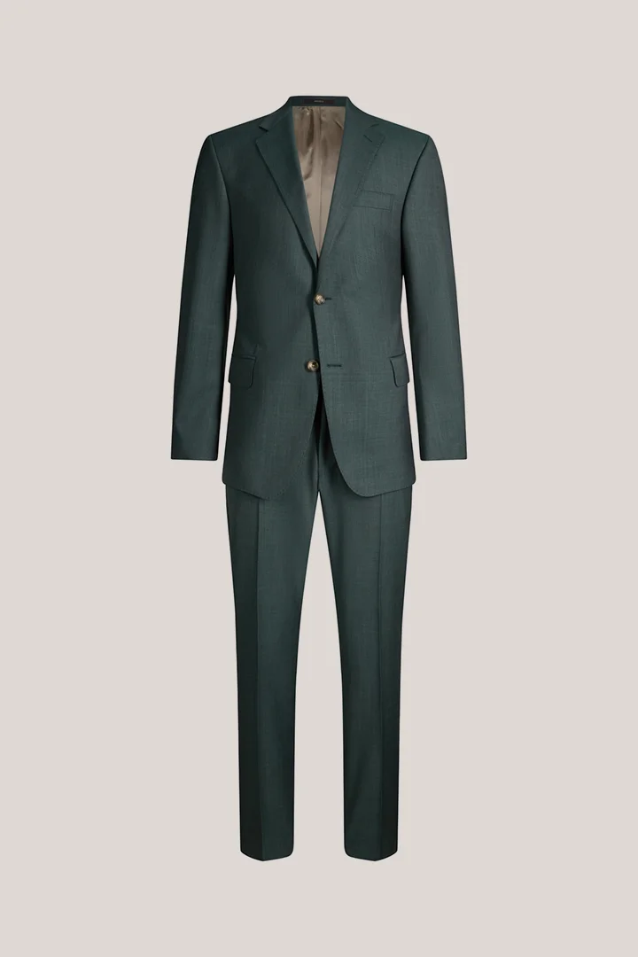 windsor. presents the product Virgin wool suit in olive from the category Suits as a cut-out