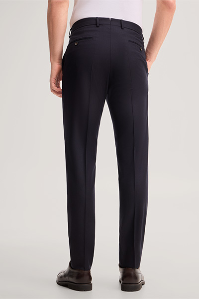 Führt zu Produktdetailseite „Wool-blend modular trousers in navy blue"