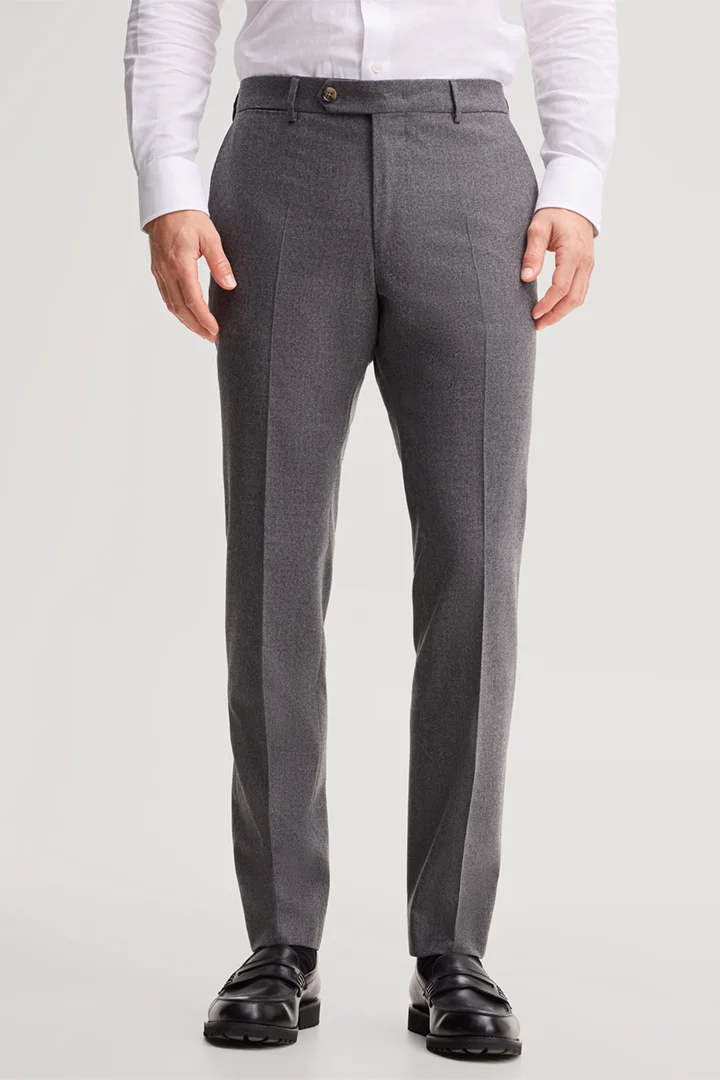Führt zu Produktdetailseite „Wool-blend modular trousers in anthracite"