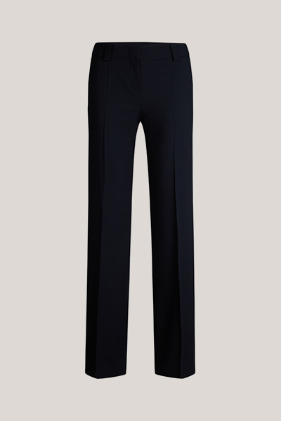 Navy blue virgin wool Marlene trousers