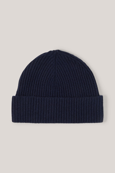 Führt zu Produktdetailseite „Cashmere-Mütze Can in Navy"