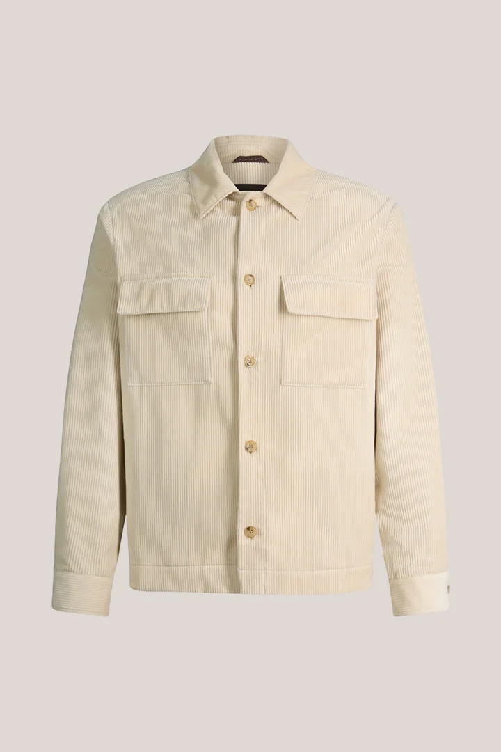 windsor. präsentiert das Produkt Cord-Overshirt in Beige aus der Kategorie Hemden als Freisteller