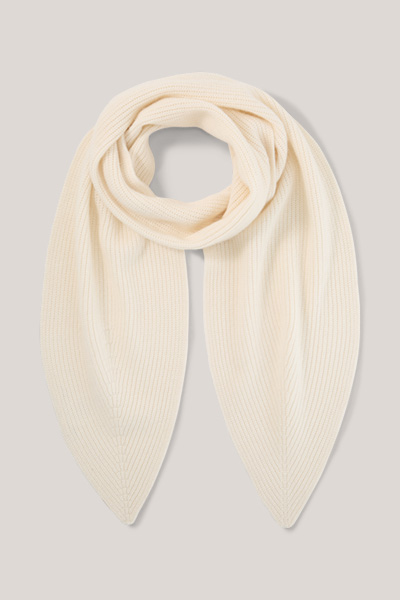 Führt zu Produktdetailseite „Cashmere-Schal in Ecru"