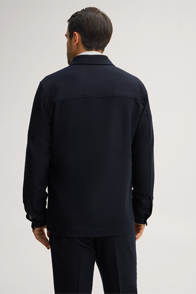 Führt zu Produktdetailseite „Cashmere-Overshirt in Navy"
