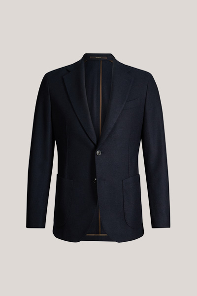 Cashmere-Baukasten-Sakko in Navy