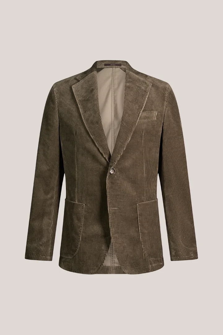 windsor. presents the product Olive corduroy suit jacket from the category Jackets as a cut-out