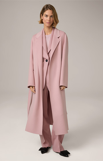 Double-face Roben Coat in Rosé