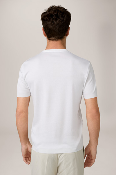 Floro Cotton T-Shirt in White