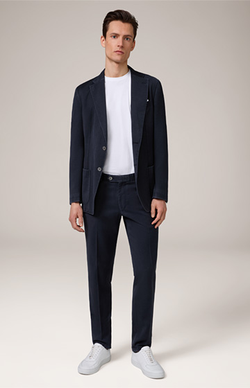 Frosted Wool Modular Santios Trousers in Navy