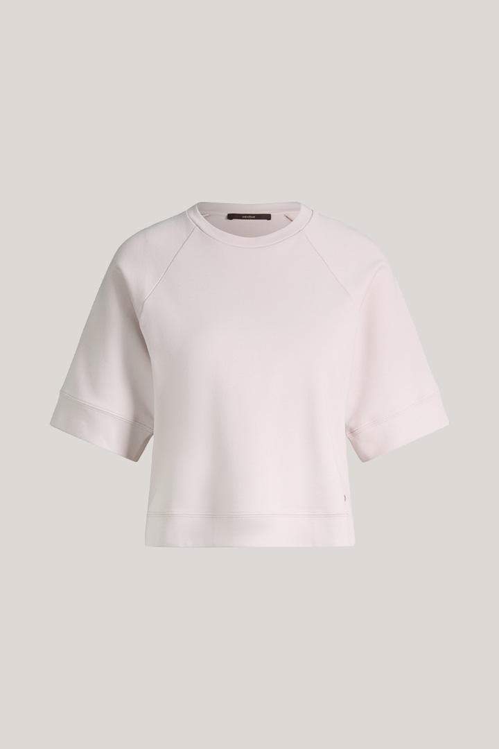 Führt zu Produktdetailseite „Baumwoll-Halbarm-Sweatshirt in Beige"