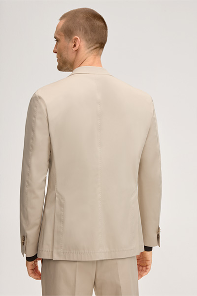 Baumwollmix-Baukasten-Sakko Giorno in Beige