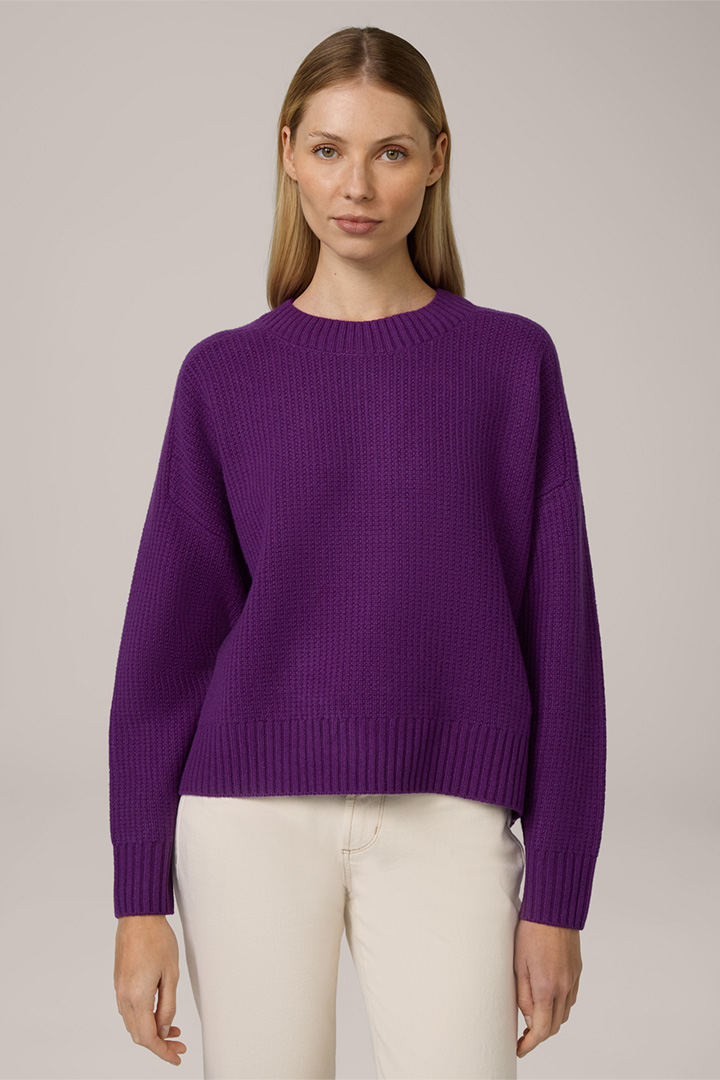 Pull-over en cachemire, en violet