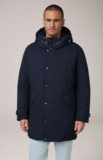 Nylon-Parka Artide mit Kapuze in Navy