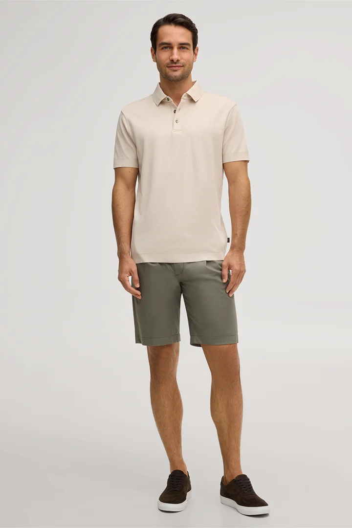 Führt zu Produktdetailseite „Baumwoll-Polo Floro in Beige"