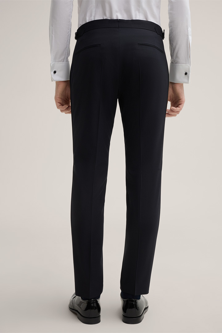 Turo Tuxedo Suit Trousers in Dark Blue