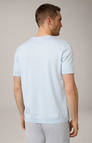 Baumwoll-T-Shirt Floro in Hellblau