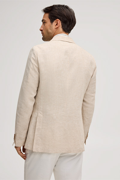 Veste en lin mélangé Giro, couleur camel